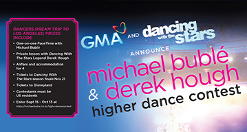Michael Buble Derek hough Higher Dance Contest