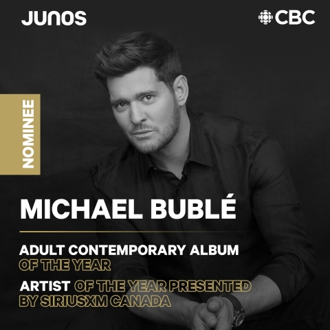 MICHAEL NOMINATED FOR TWO JUNOS AWARDS
